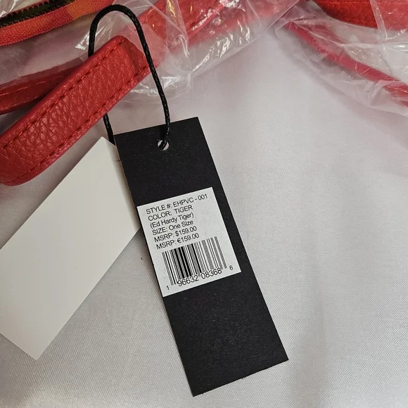 Ed Hardy Tiger Tote Clear PVC NWT - Picture 3 of 6